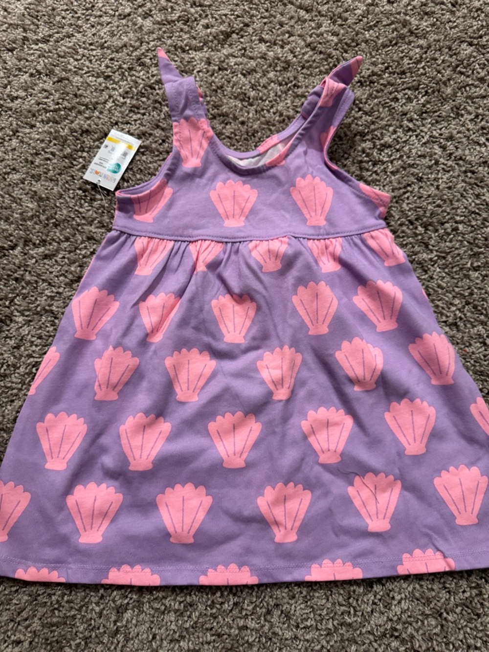 Garanimals Purple and Pink Shell Print Kids Dress